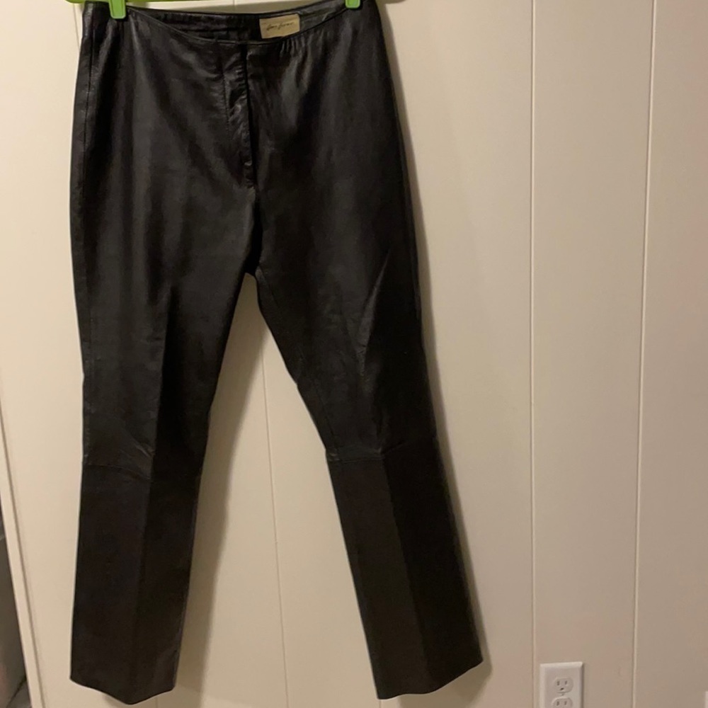 𝅺REM Garson Soft 💯 Genuine Leather Lined Pants Size 8